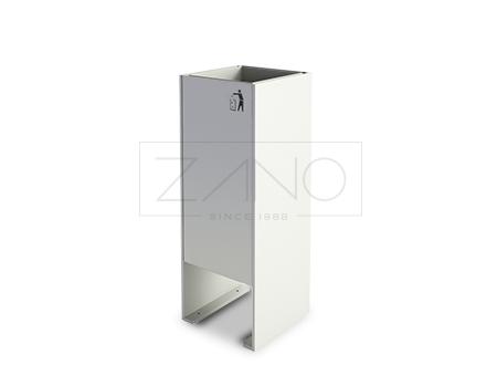 Mała architektura kosz Minimalistyczny stalowy kosz na śmieci Simple