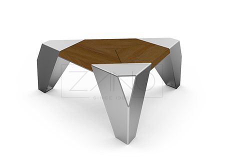 Trójkątna ławka - siedzisko IVO | ZANO Mała Architektura