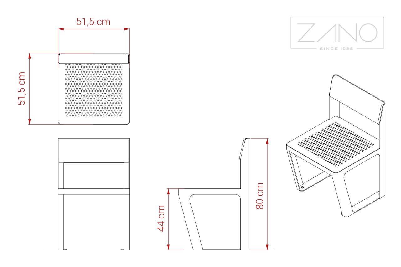 Fotel Scandik 02.646.P | wymiary
