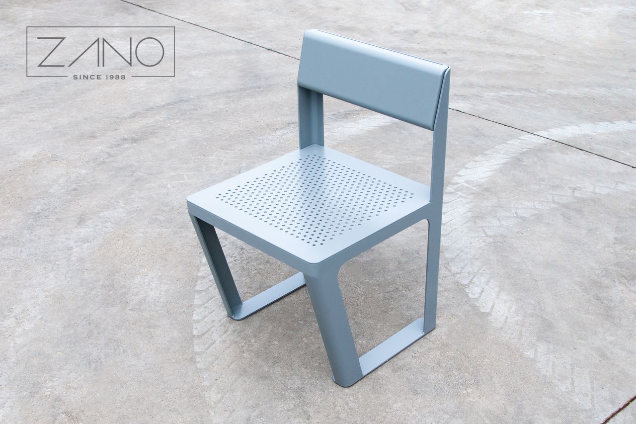 Fotel parkowy Scandik | Stal perforowana