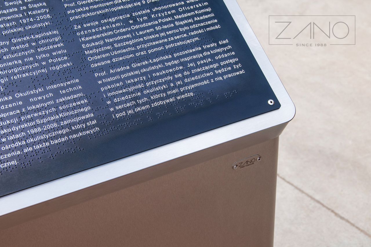 Tablica z pismem Braille