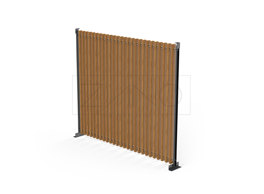 Pergola - wall with wooden planks 3 m 22.201.1