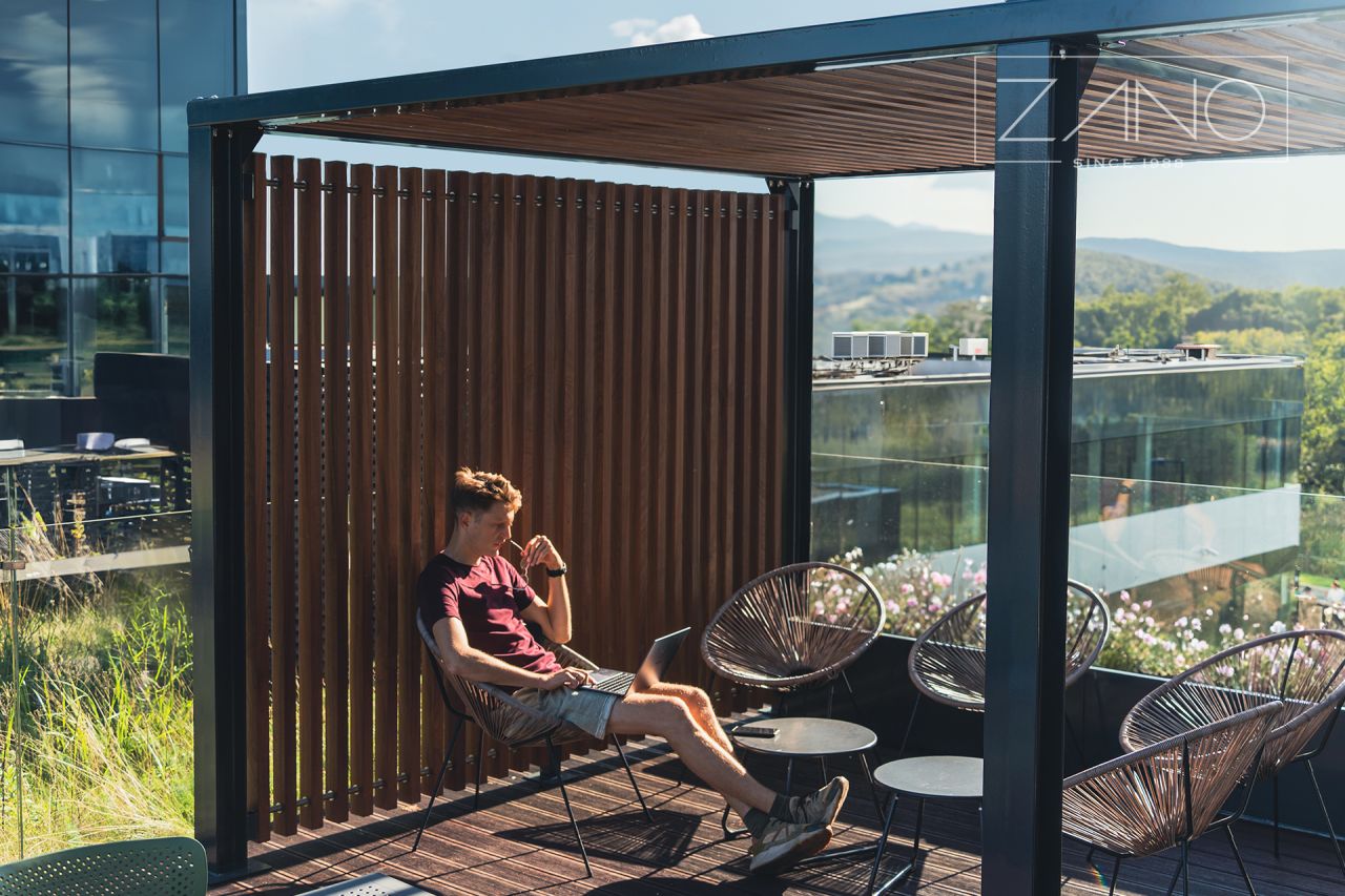 Pergola for office space