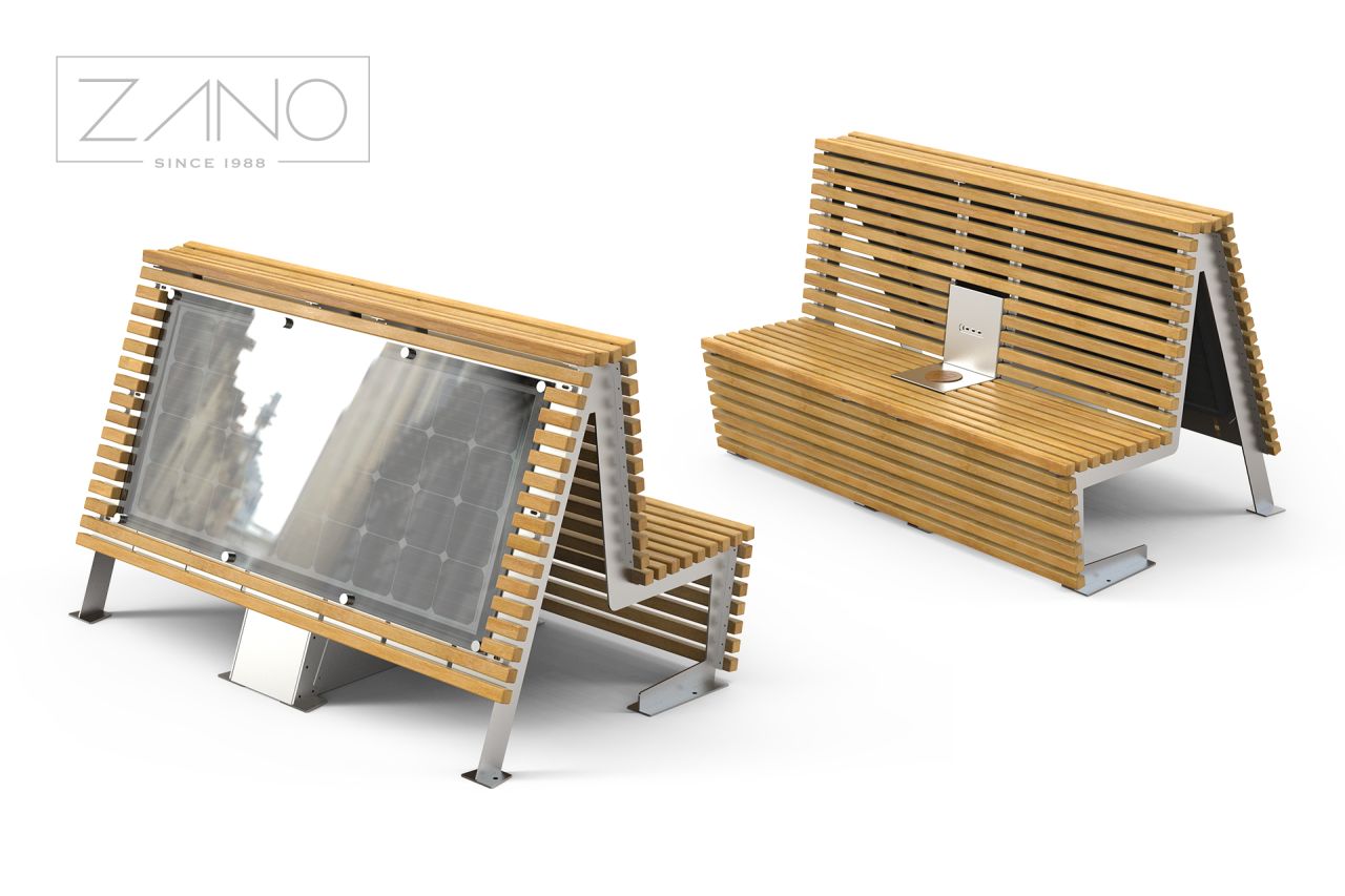 Ławka solarna Flash | ZANO Smart City