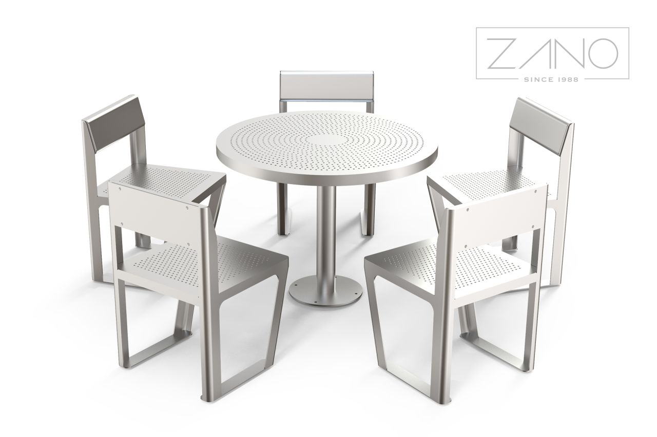 Scandik stainless steel furniture set