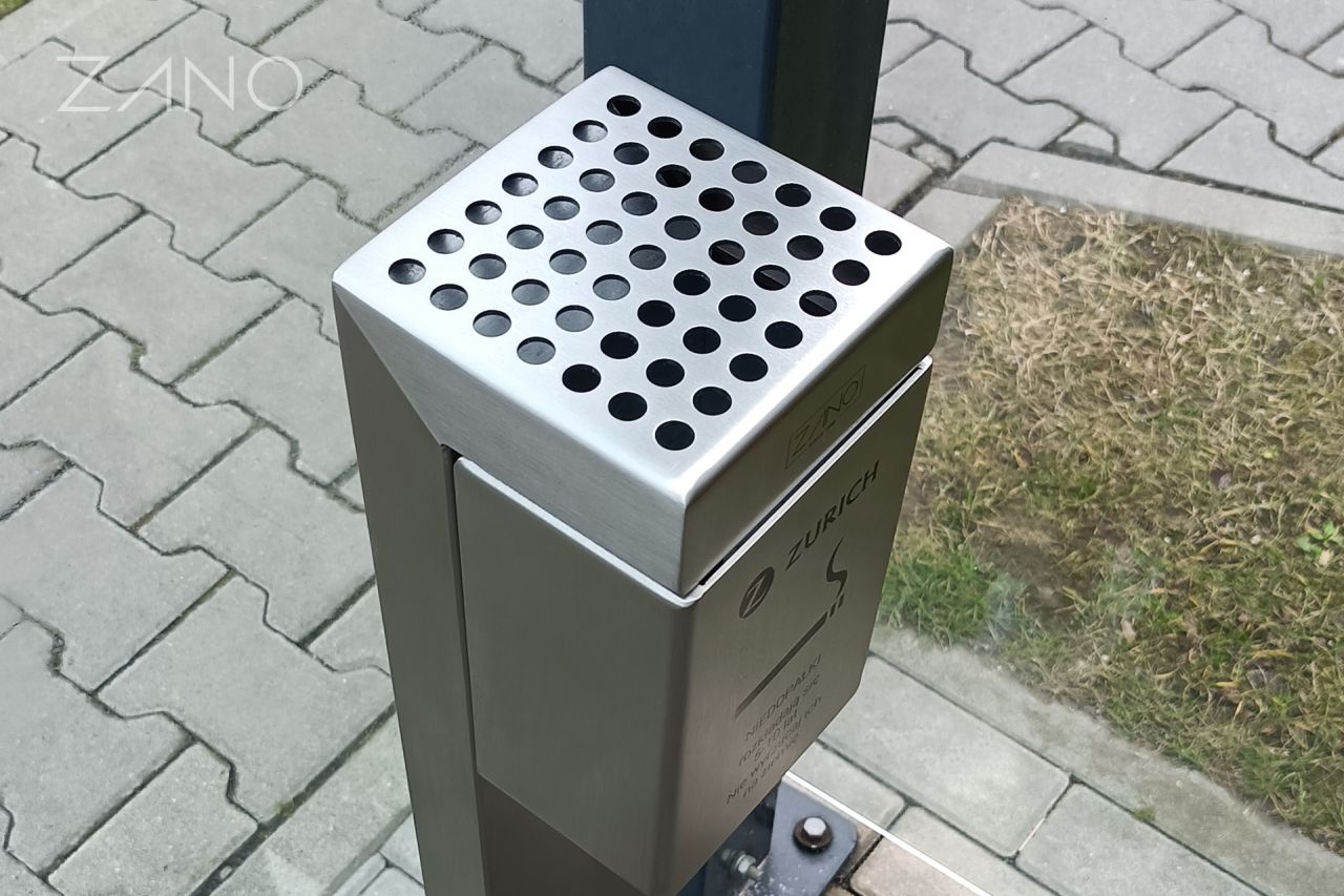 Tabacco - stainless steel outdoor ashtray