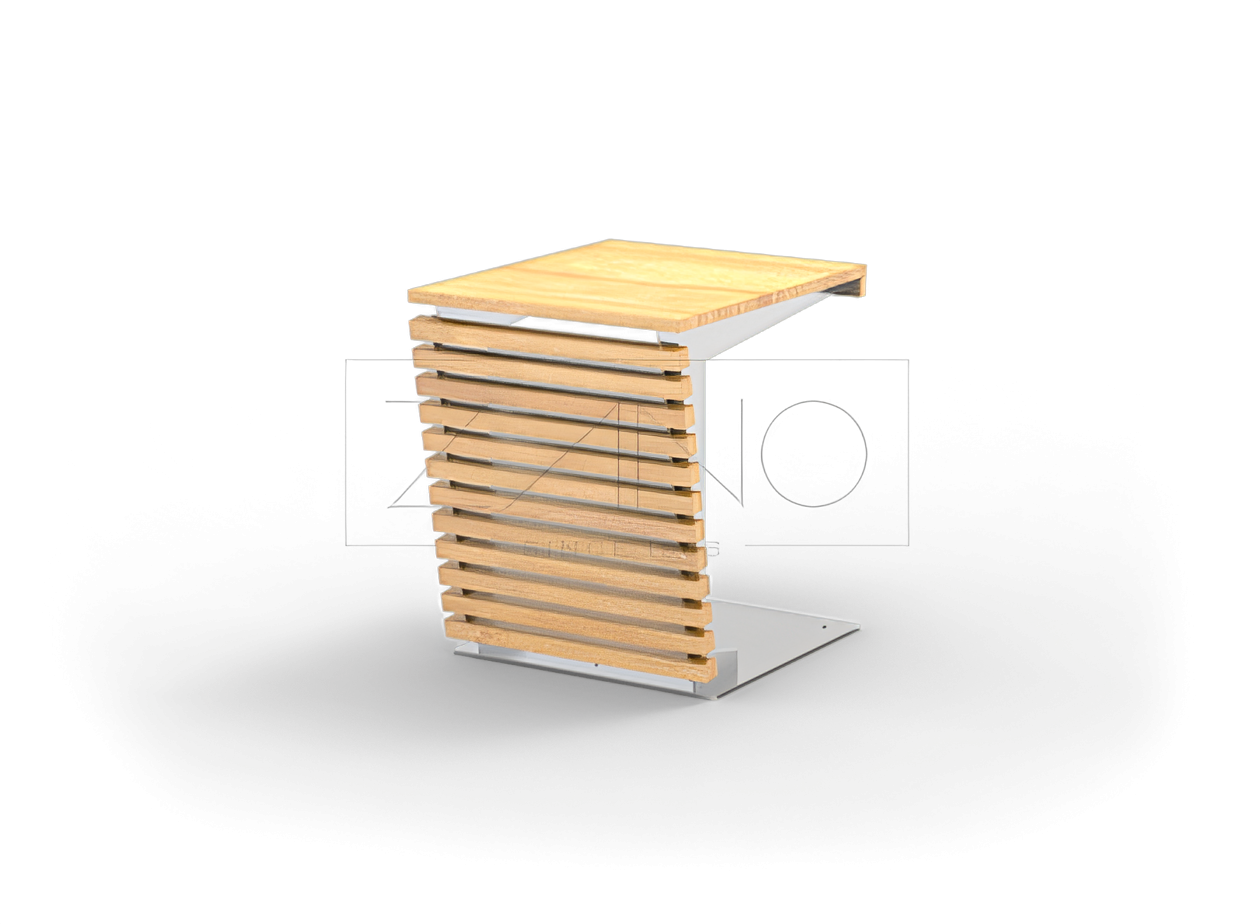 Stolik z blatem drewnianym