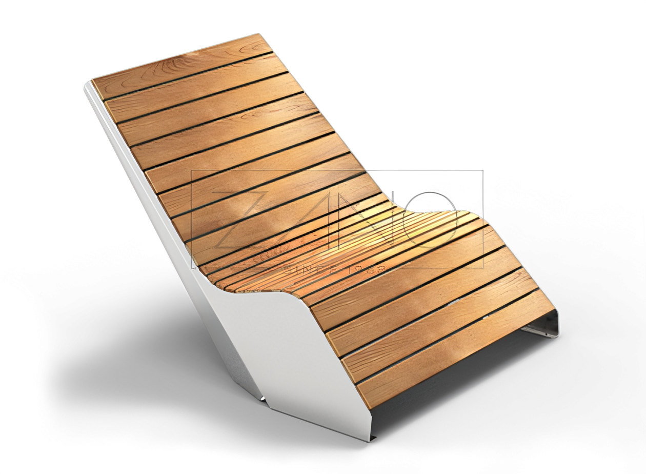 Leżak Duo 02.052 - stal nierdzewna