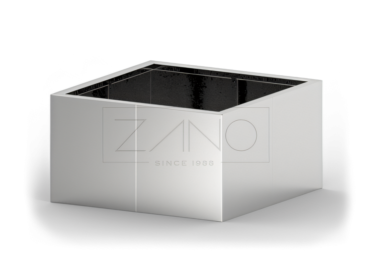 Nowoczesna donica Agawa ze stali nierdzewnej