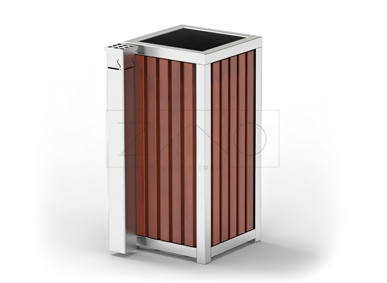 nowoczesne kosze z popielniczką