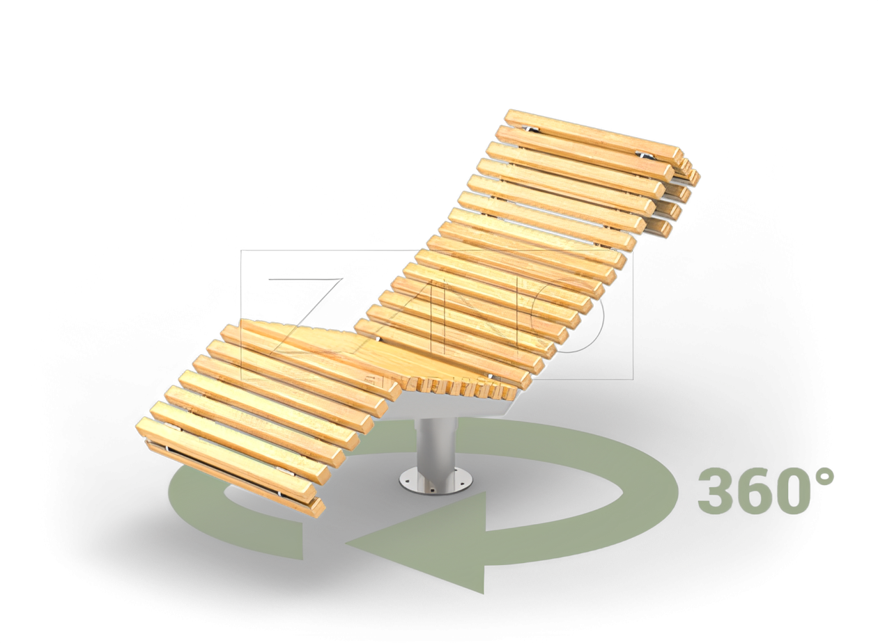 Leżak miejski i parkowy