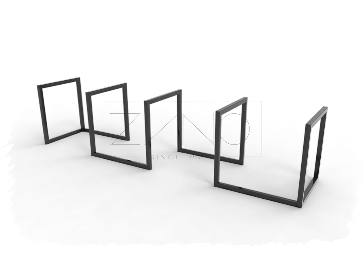 Nowoczesny stojak rowerowy Stojak rowerowy ze stali czarnej