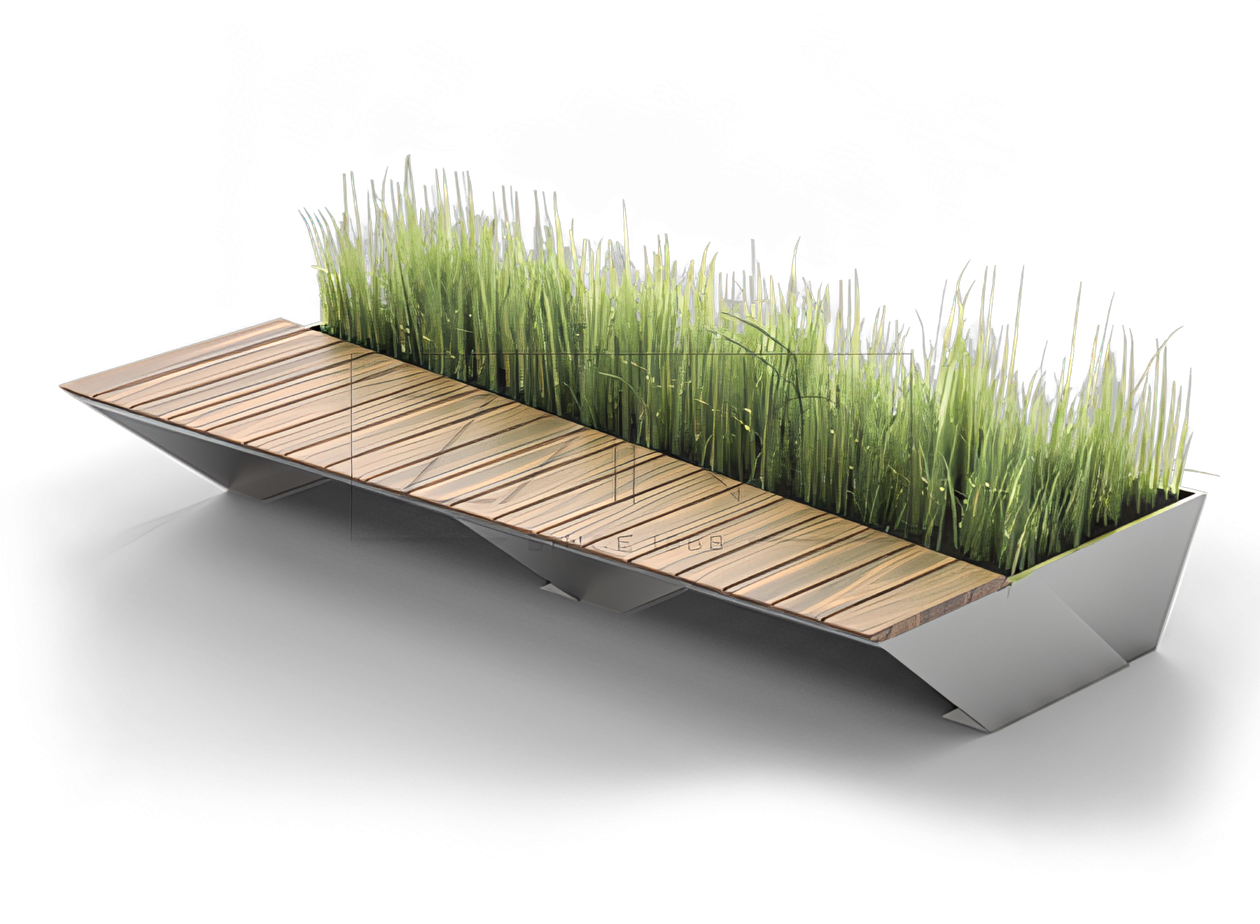 Ławka Penrose ze stali nierdzewnej