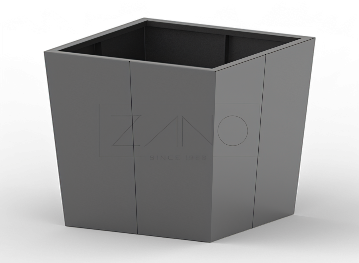 Donica Tulip ze stali czarnej w rozmiarze XL Donica Tulip ze stali czarnej w rozmiarze XL