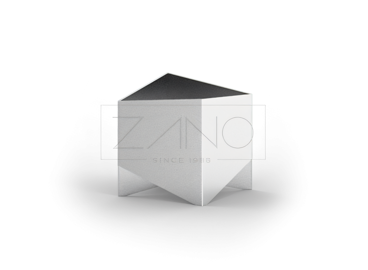 Donica Rock ze stali nierdzewnej Nowoczesne donice miejskie ze stali nierdzewnej