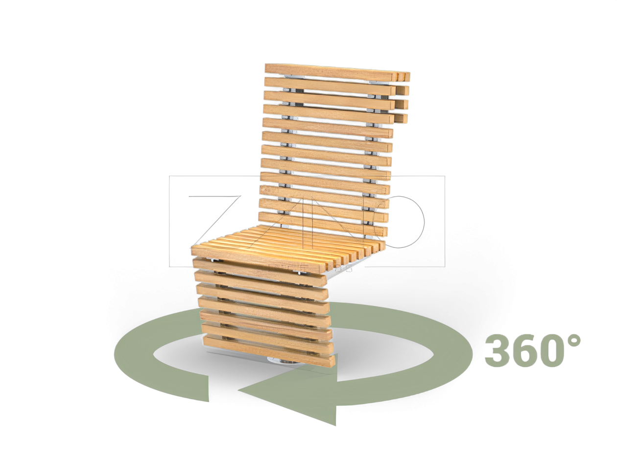 Krzesło obrotowe ze stali nierdzewnej