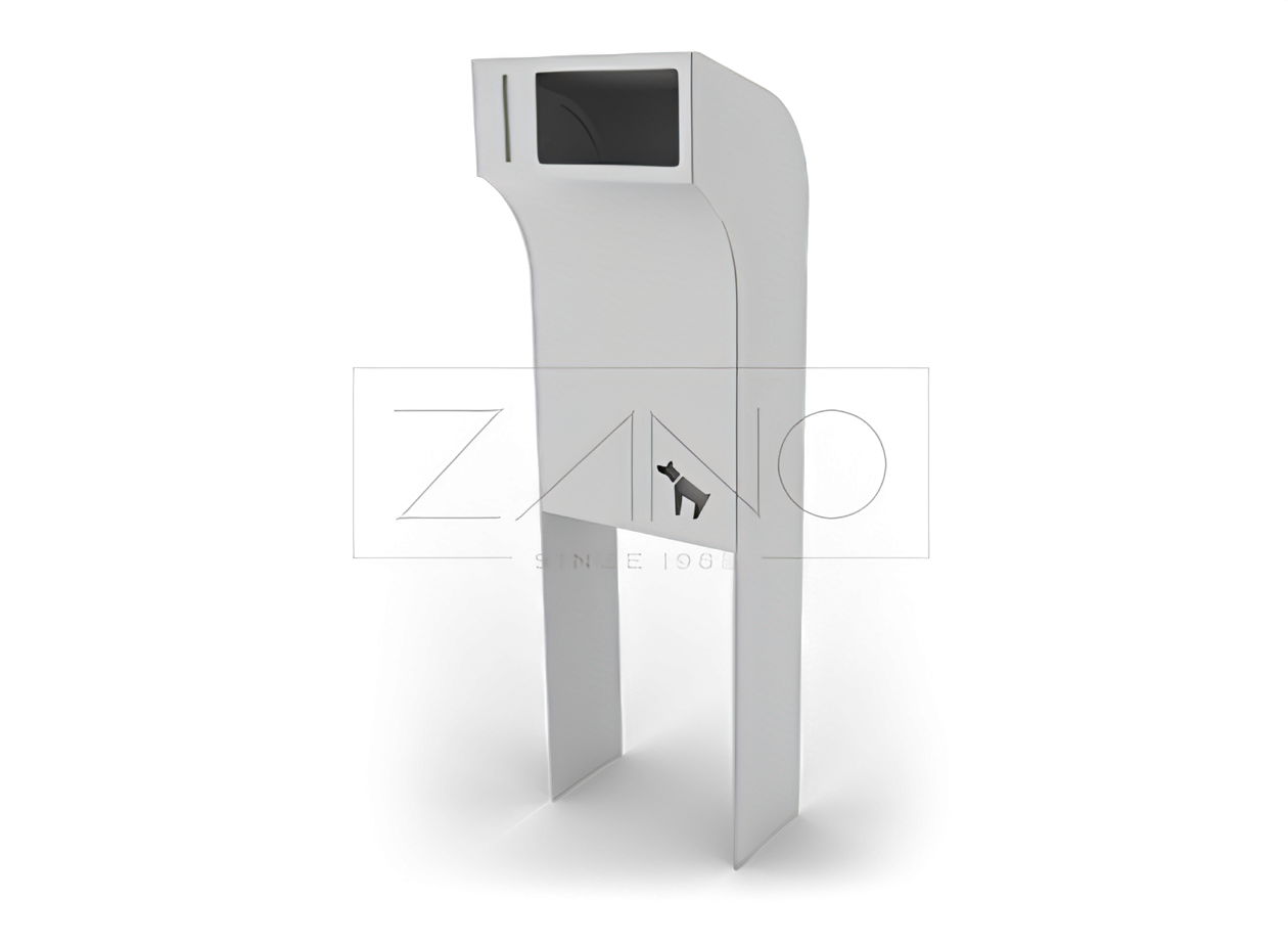 Nierdzewny kosz na psie odchody