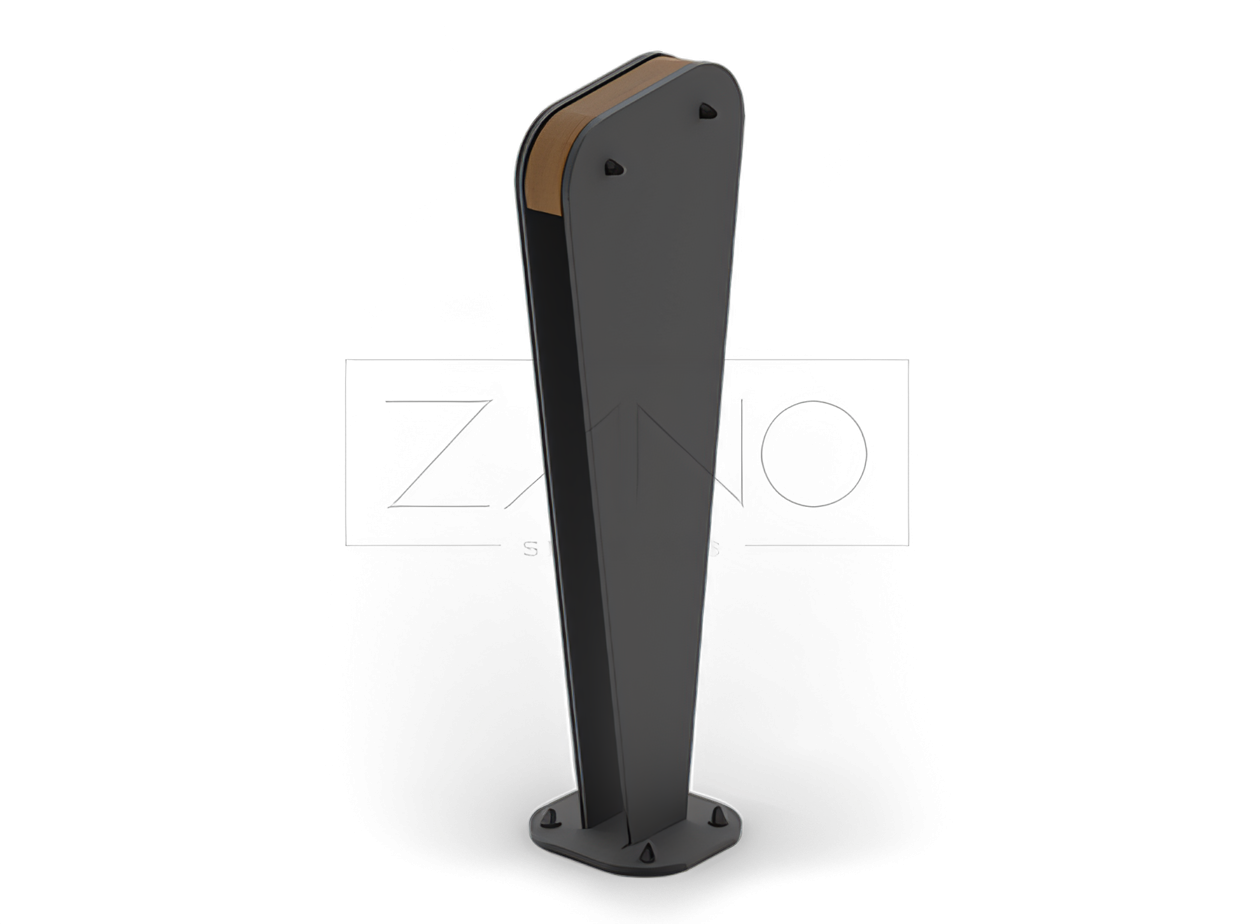 Słupek miejski z stali czarnej Słupek miejski z stali czarnej