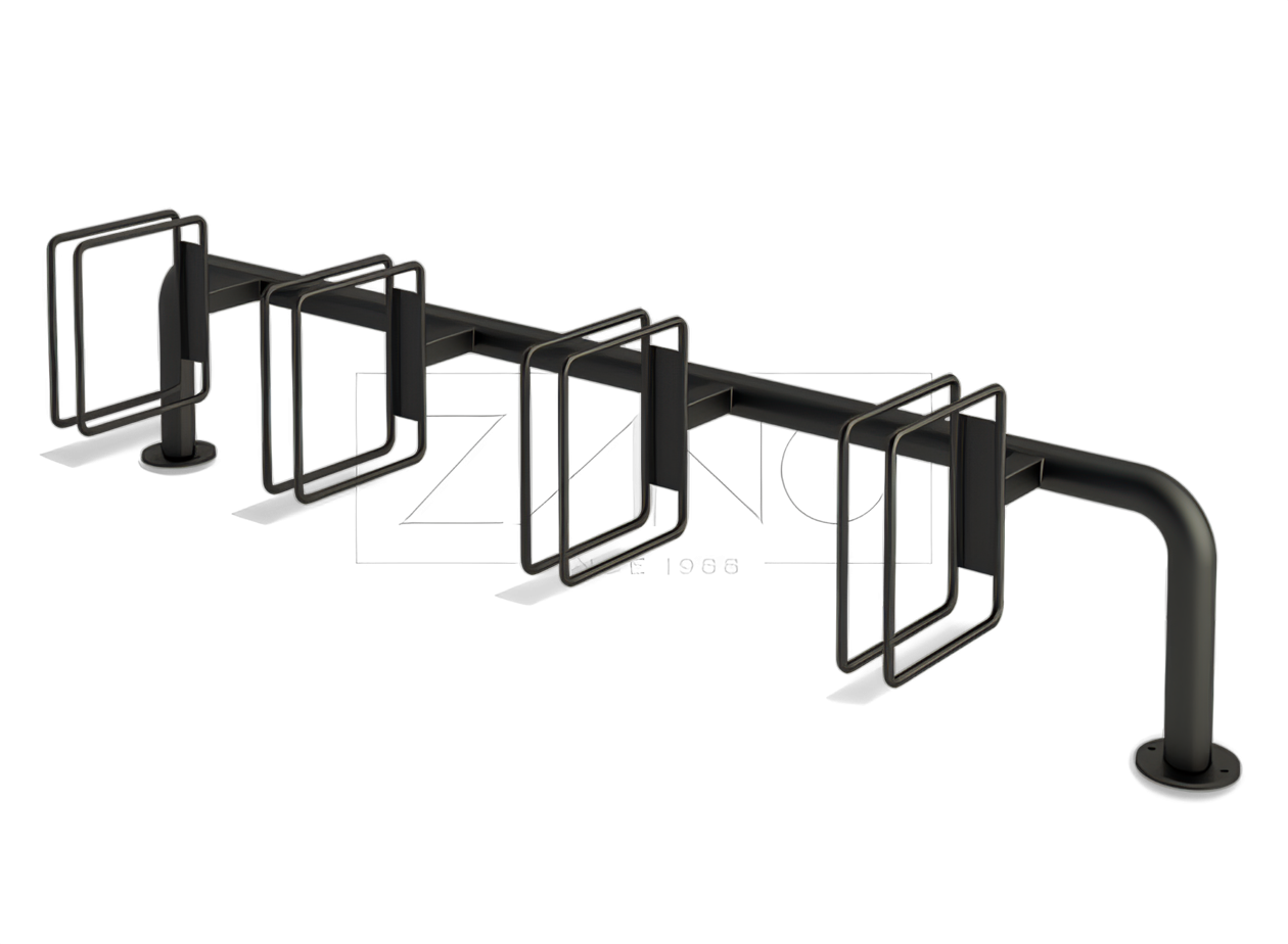 Stojak rowerowy koszt szeregowy stojak rowerowy z sześcioma stanowiskami