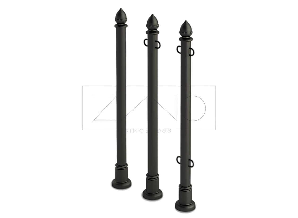 słupki łańcuchowe uliczne