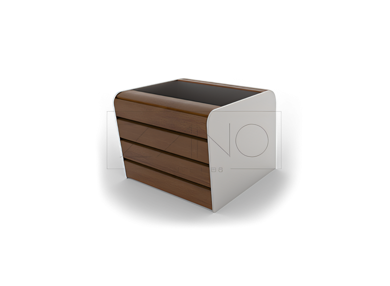 Donica Soft w rozmiarze S w wersji dostawianej do ławki Soft 02.412, wykonana z stali nierdzewnej