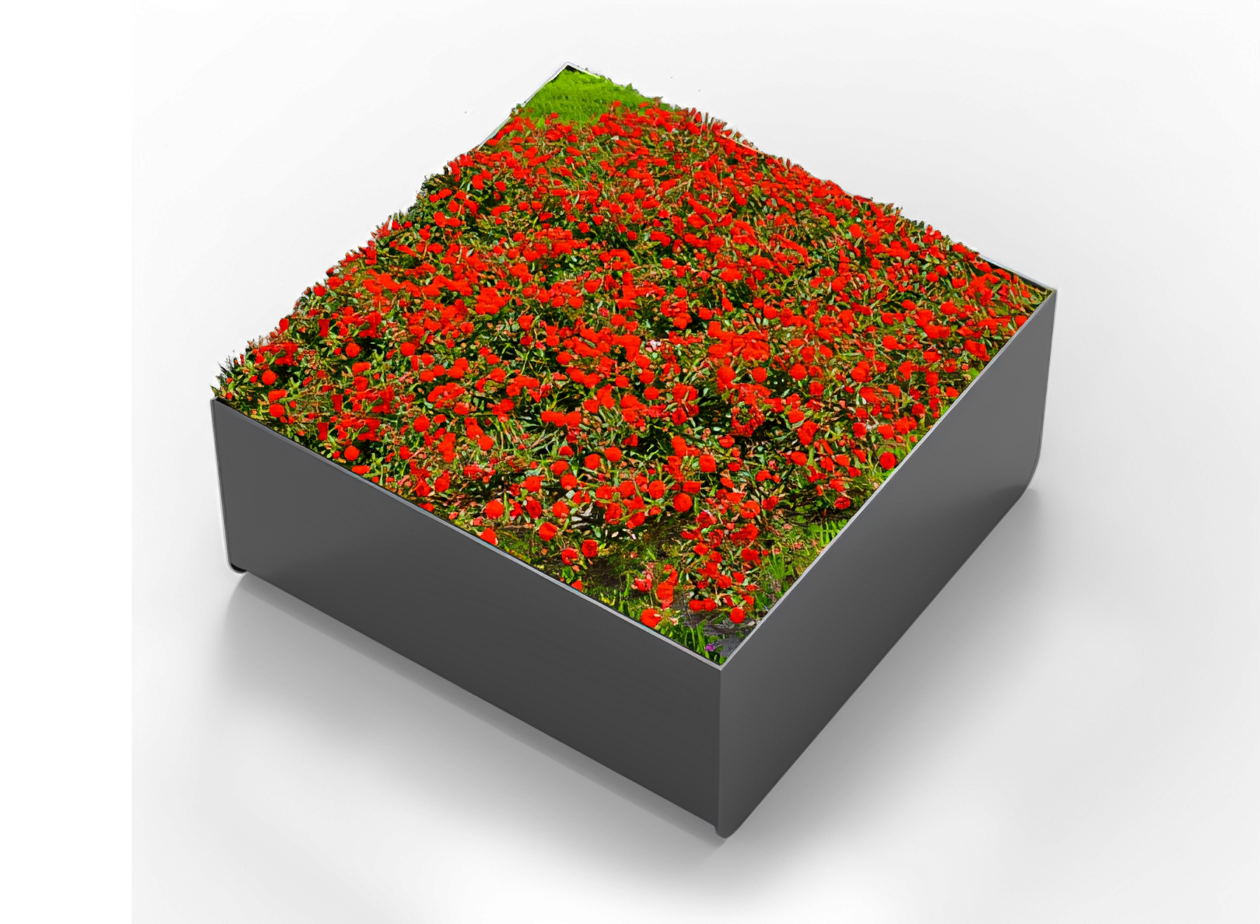 Donica Orbit od ZANO wykonana ze stali czarnej Donica Orbit od ZANO wykonana ze stali czarnej