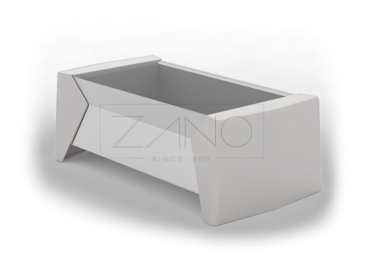 Donica miejska z stali nierdzewnej Donica Photon to część linii o tej nazwie, do której należą między innymi ławki solarne, ławki miejskie i kosze na śmieci