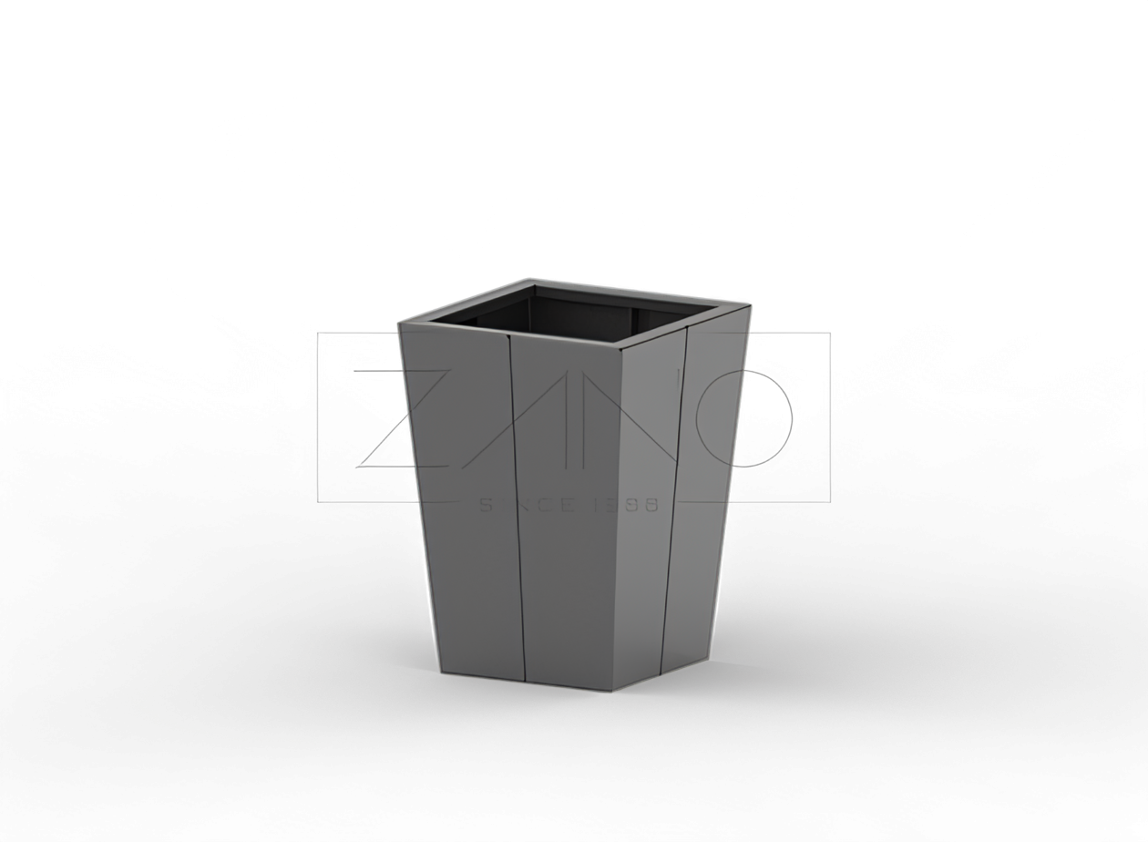 Donica Tulip ze stali czarnej w rozmiarze S Donica Tulip ze stali czarnej w rozmiarze S