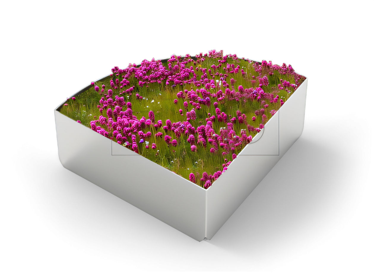 Donica 06.450 z rodziny mebli miejskich Orbit Donica miejska Orbit dla przestrzeni miejskich i wnętrz budynków