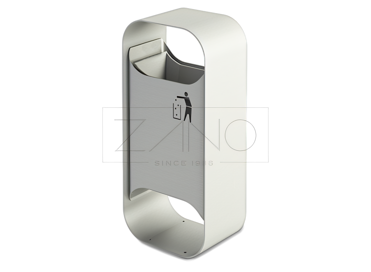 Nowoczesny kosz ze stali nierdzewnej Clipo