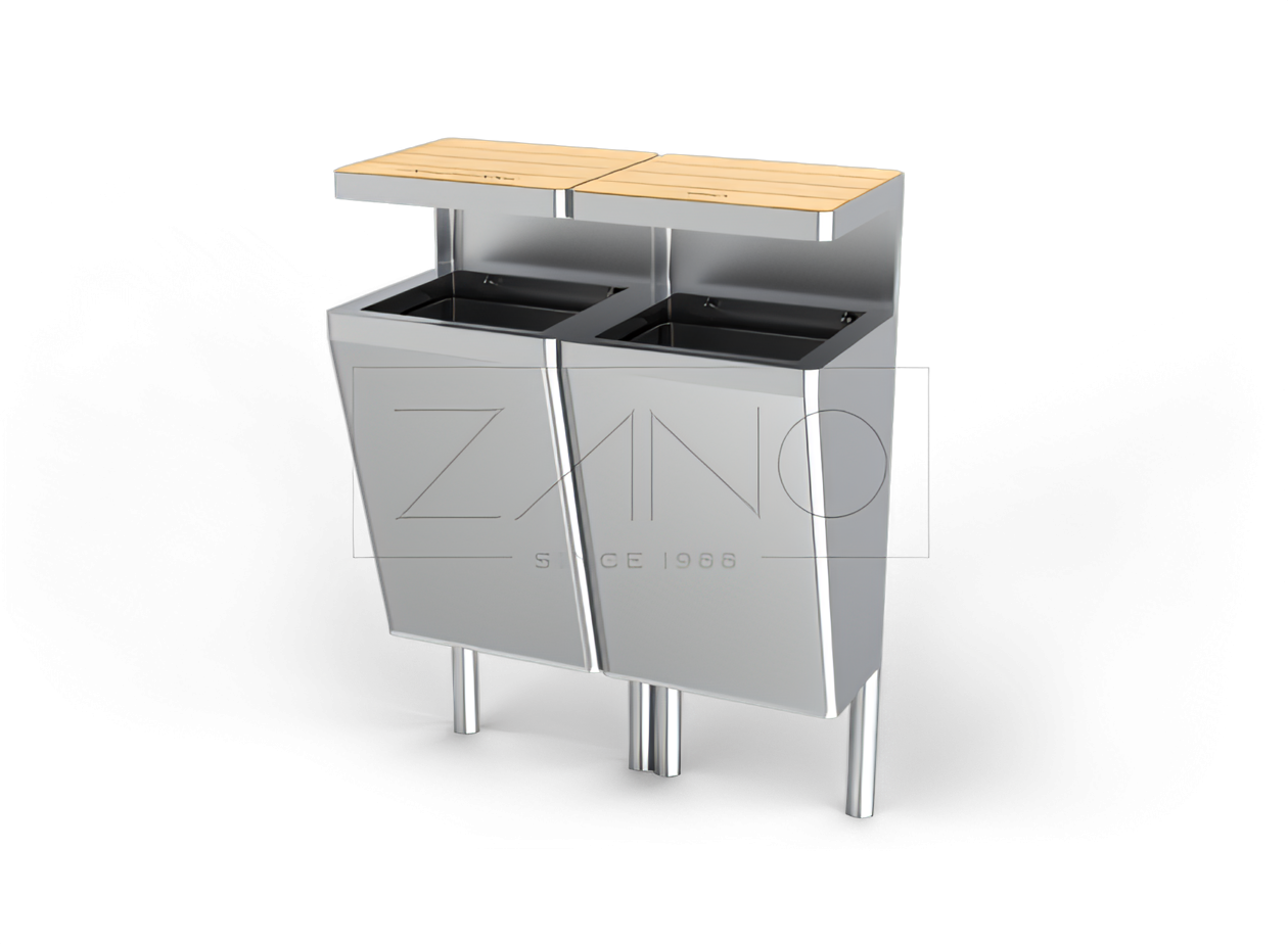 Scandik - dwukomorowy kosz do segregacji śmieci