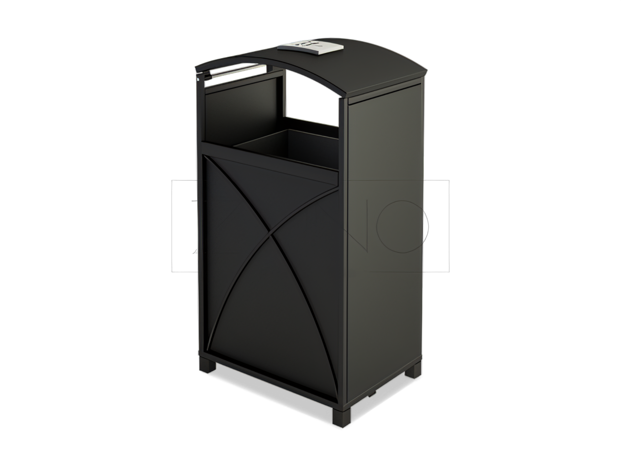 uliczne kosze na śmieci z popielniczką