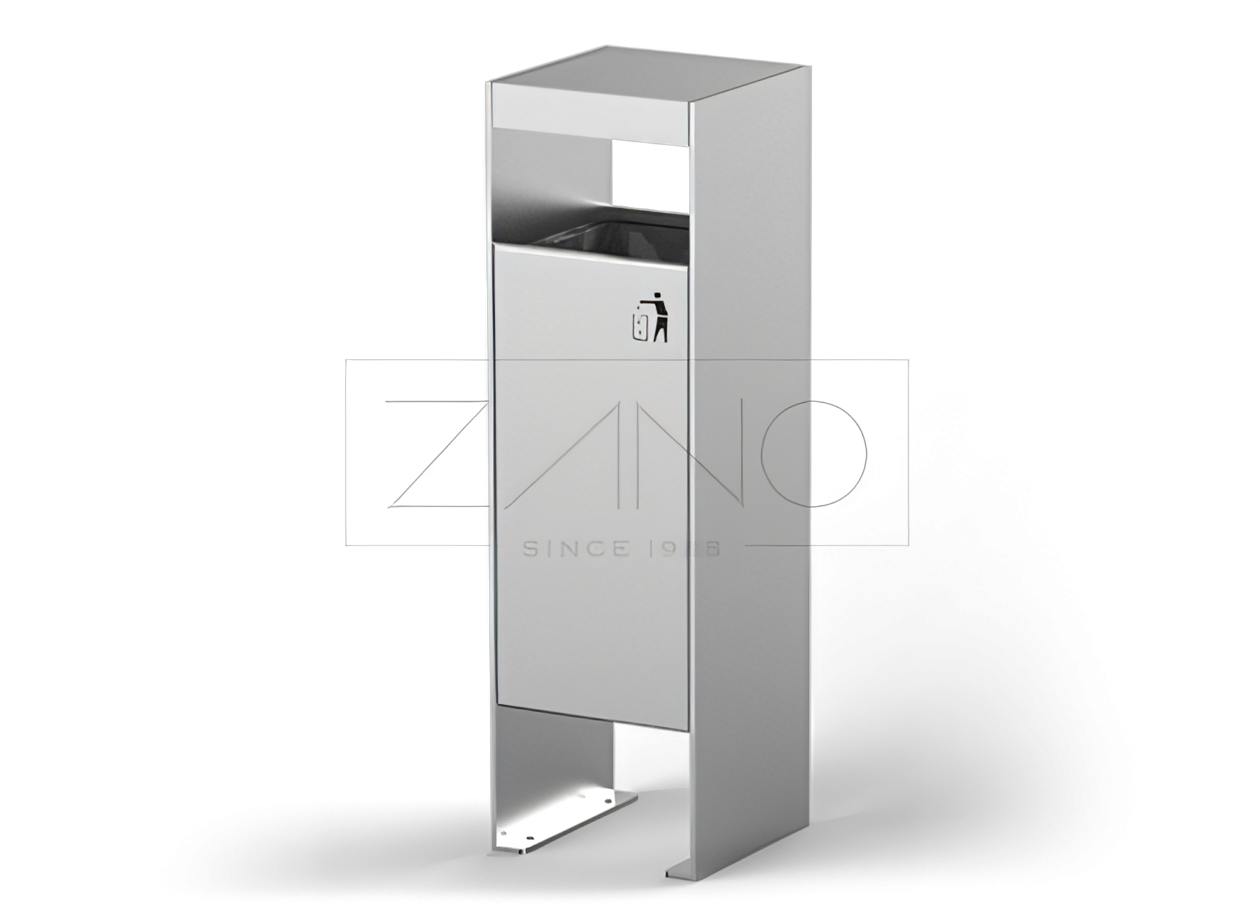 Kosz na śmieci stal nierdzewna Elegancki kosz na śmieci wykonany ze stali nierdzewnej