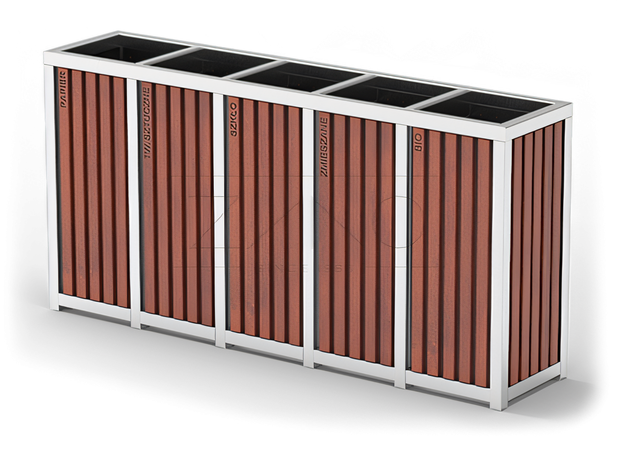 Kosze do segregacji śmieci miejskie