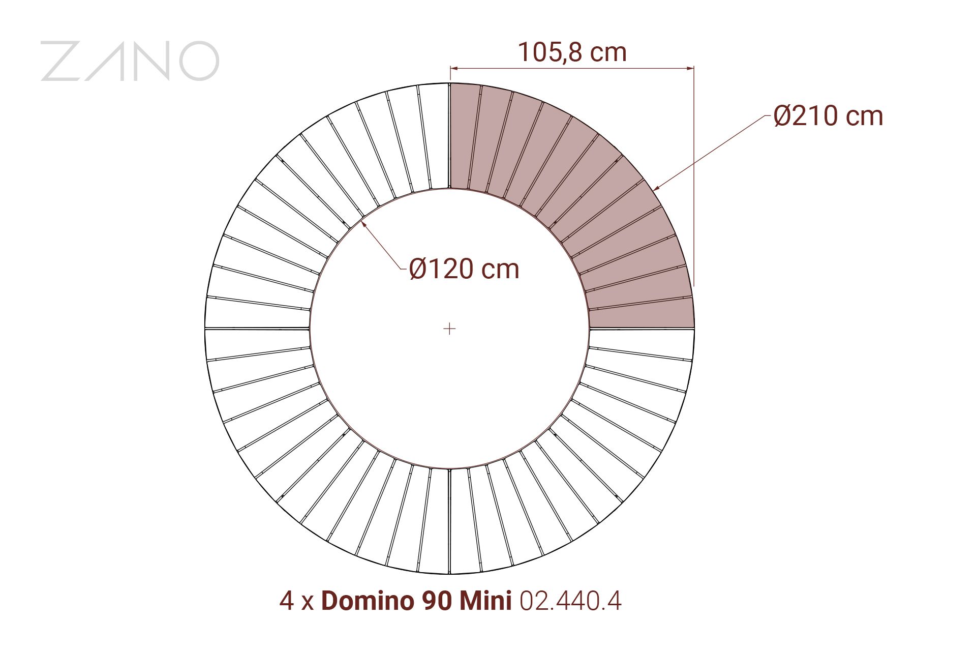Wymiary - Domino 90 Mini Wymiary - Domino 90 Mini