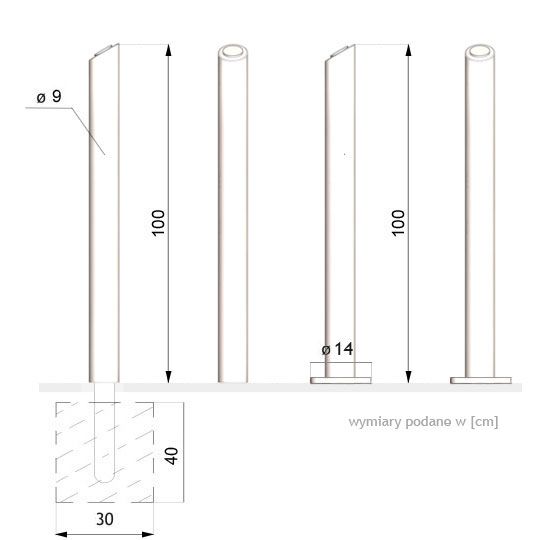 01.073 modern street bollard