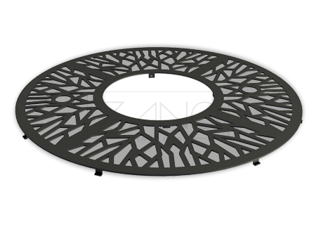 Ozdobna krata pod drzewo chroniąca system korzeniowy