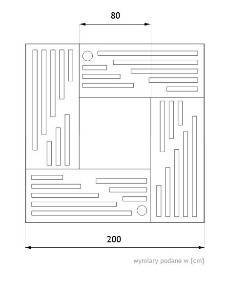 The dimension of the square tree grille