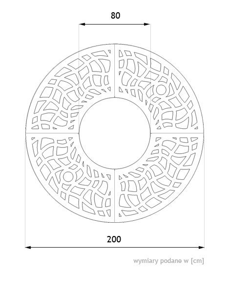 Krata pod drzewo 11.063 - wymiary