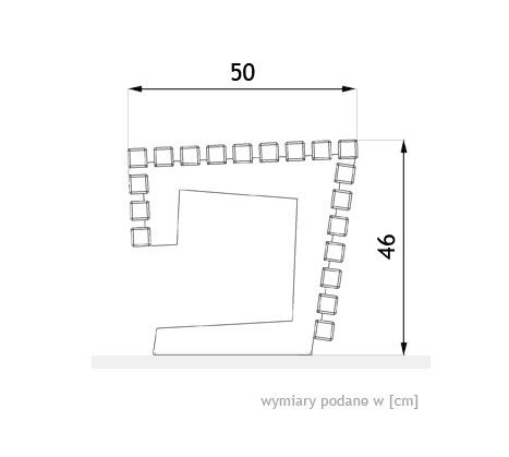 Ławka Flash 02.425 - wymiary