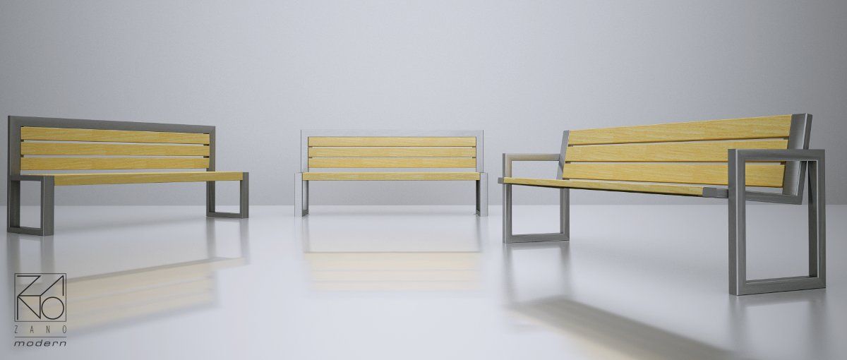 Ławka Sofa ze stali nierdzewnej