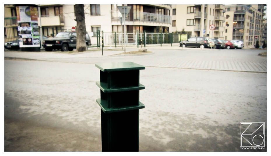retro style street bollard- ornamental design
