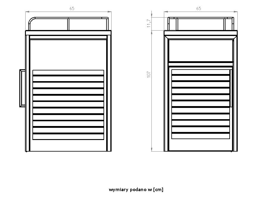 Salver - food waste trash can dimensions