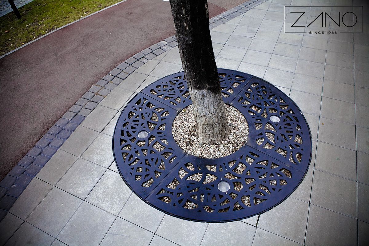 osłony na drzewa z metalu