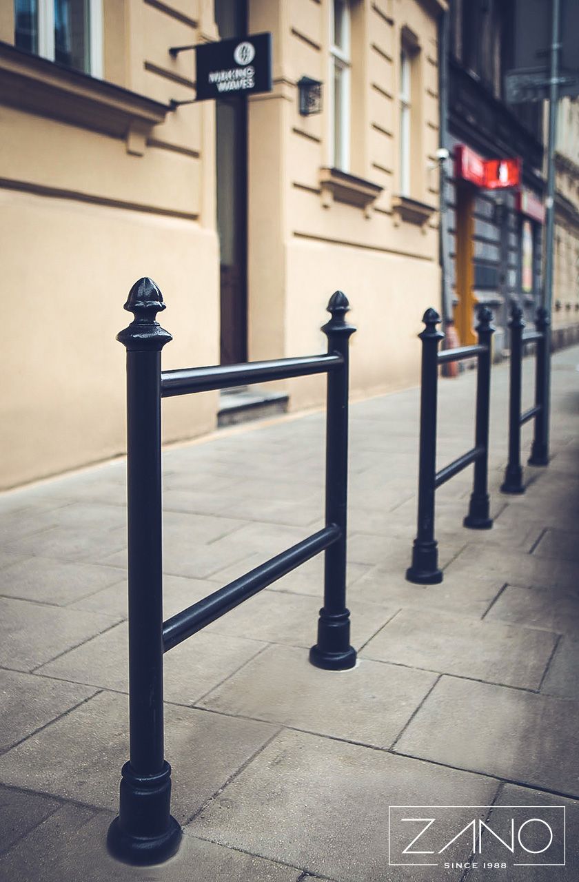 Carbon steel and cast iron bike stand