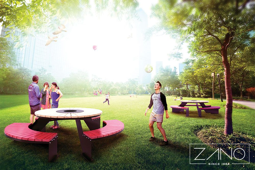 table pic-nic pour espaces verts