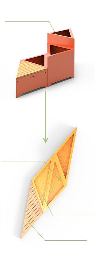 kompozycja-modulowych-lawek-origami-trybuna-donice