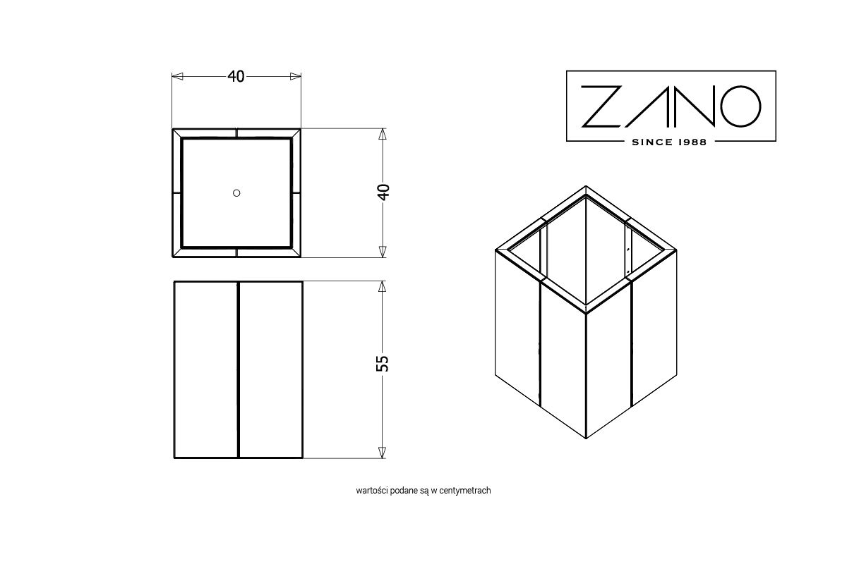 Jardinière Agawa 06.020.S | ZANO Mobilier urbain