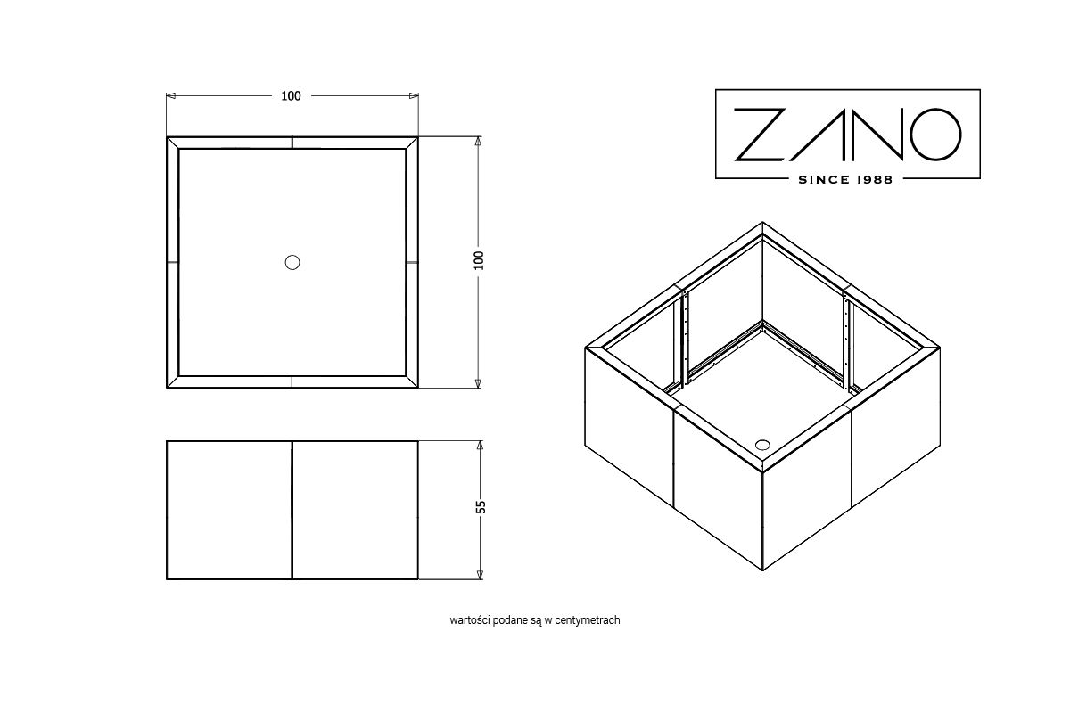 Jardinière Agawa 06.020.S | ZANO Mobilier urbain