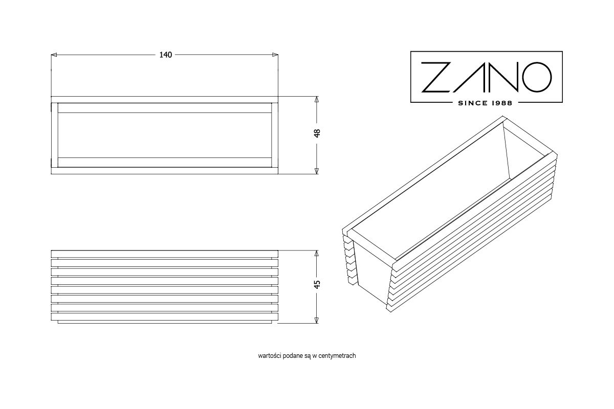 Jardinière Flash | ZANO Mobiliere urbain